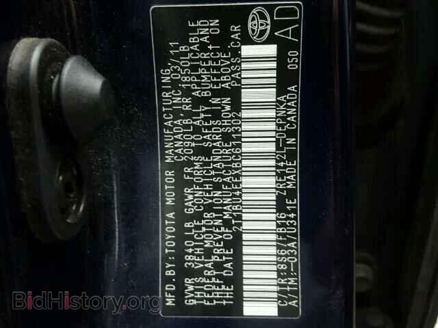 2011 TOYOTA COROLLA - VIN: 2T1BU4EEXBC611302 - Фото 10