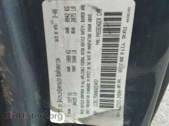 2006 CHRYSLER SEBRING - VIN: 1C3EL75R06N223457 - Фото 10