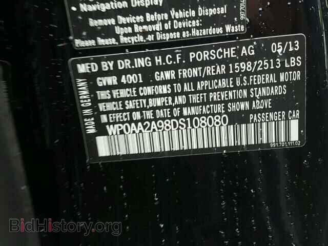 2013 PORSCHE 911 - VIN: WP0AA2A98DS108080 - Фото 10