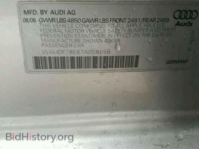 2007 AUDI A4 - VIN: WAUDF78E67A058656 - Photo 10
