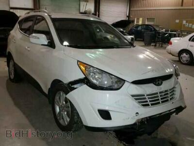 2012 Hyundai TUCSON TUCSON GLS, белый — VIN KM8JU3AC5CU444308, Copart