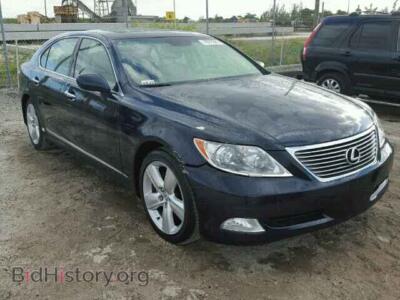 2008 Lexus LS460 LS 460l, черный — VIN JTHGL46F285028002, Copart