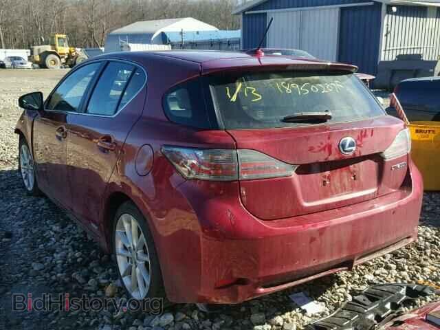 2012 LEXUS CT 200 - VIN: JTHKD5BH9C2101011 - Фото 3