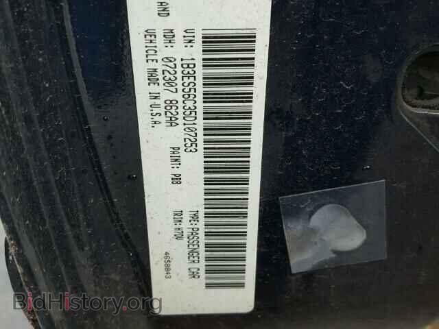 2005 DODGE NEON - VIN: 1B3ES56C35D107253 - Фото 10