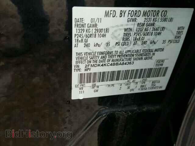 2011 FORD EDGE - VIN: 2FMDK4KC4BBA84363 - Photo 10
