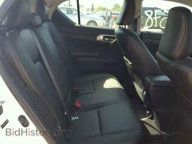 2012 LEXUS CT 200 - VIN: JTHKD5BH0C2110471 - Фото 6