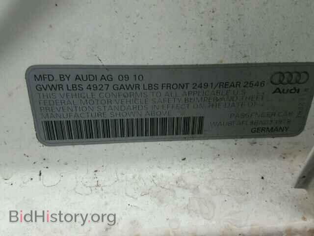 2011 AUDI A4 - VIN: WAUBFAFL8BN023978 - Фото 10