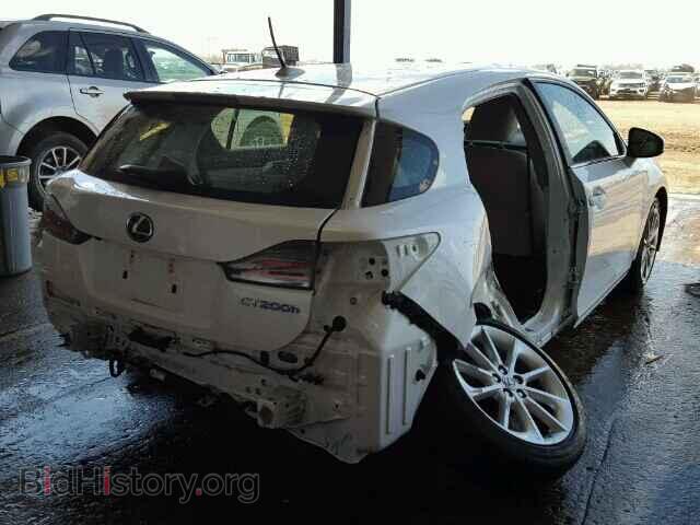 2013 LEXUS CT 200 - VIN: JTHKD5BH4D2171095 - Фото 4