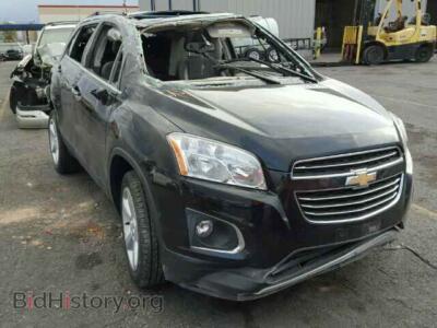 2015 Chevrolet TRAX Trax LTZ A, black — VIN KL7CJTSB5FB069464, Copart