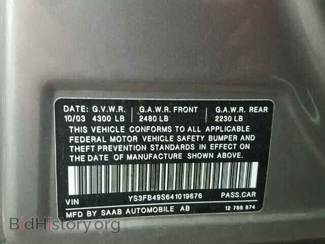 2004 SAAB 9 3 - VIN: YS3FB49S641019676 - Photo 10