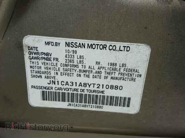 2000 NISSAN MAXIMA - VIN: JN1CA31A8YT210880 - Фото 10