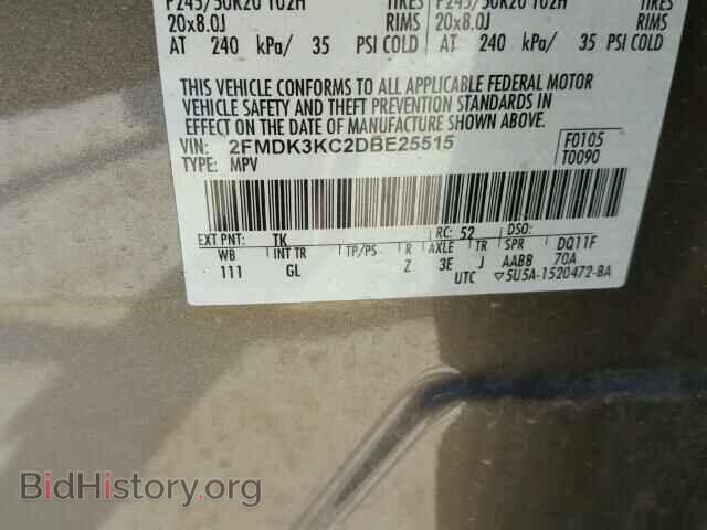 2013 FORD EDGE - VIN: 2FMDK3KC2DBE25515 - Photo 10
