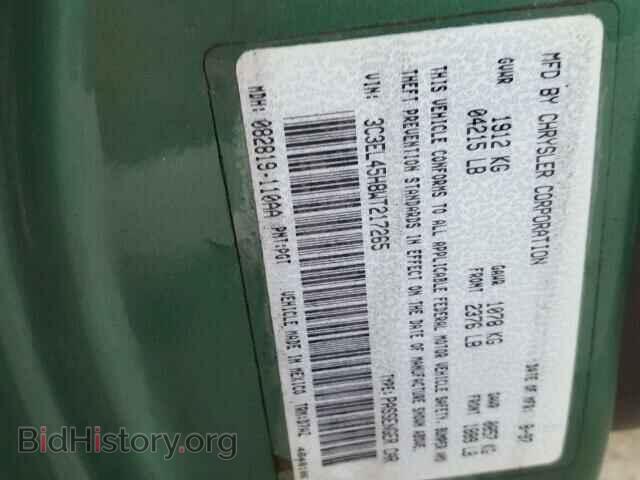 1998 CHRYSLER SEBRING - VIN: 3C3EL45H8WT217265 - Фото 10