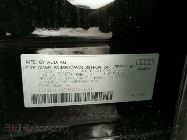 2006 AUDI A4 - VIN: WAUDF78EX6A257580 - Photo 10