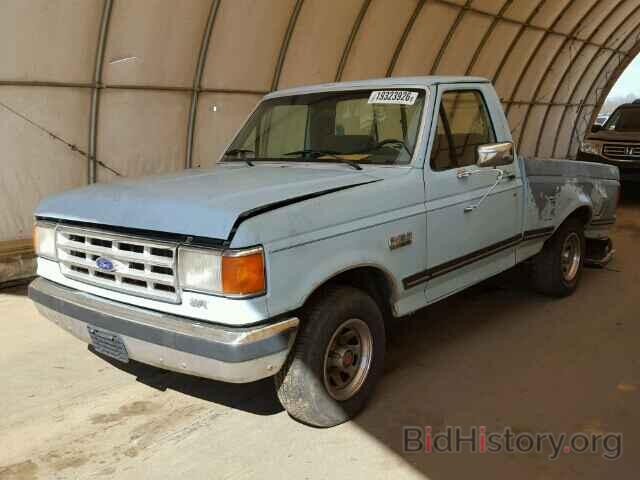 Report 1FTCF15N8HNA10229 FORD F150 1987 BLUE GAS - price and damage history