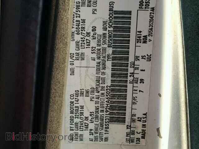 2002 FORD ECONOLINE - VIN: 1FBSS31L92HA65032 - Photo 10