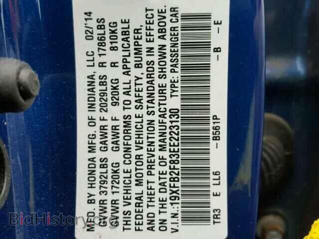 2014 HONDA CIVIC - VIN: 19XFB2F83EE223130 - Photo 10