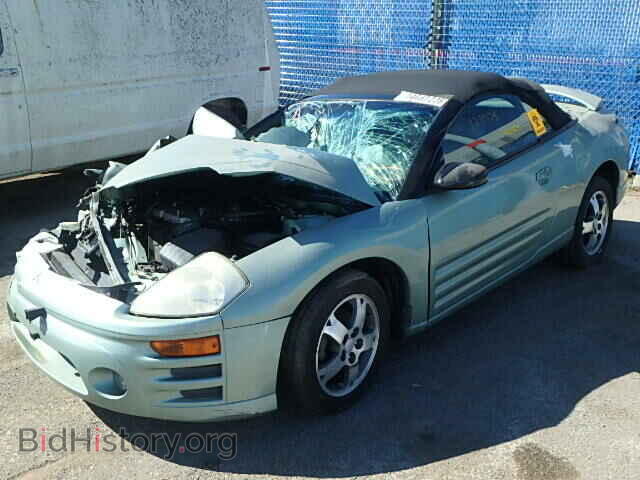 2003 MITSUBISHI ECLIPSE - VIN: 4A3AE45G03E068645 - Фото 2