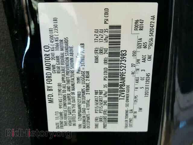 2014 FORD MUSTANG - VIN: 1ZVBP8AM9E5273983 - Фото 10