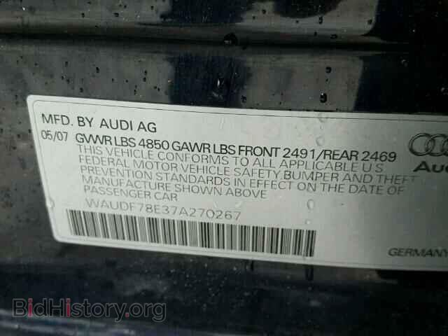 2007 AUDI A4 - VIN: WAUDF78E37A270267 - Photo 10