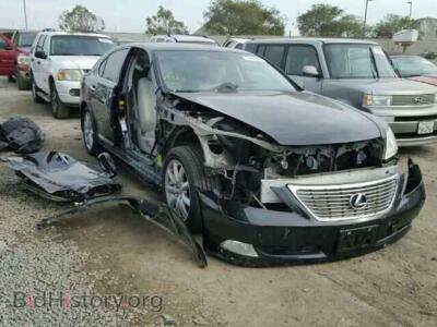 2008 Lexus LS460 LS 460, черный — VIN JTHBL46F185065942, Copart