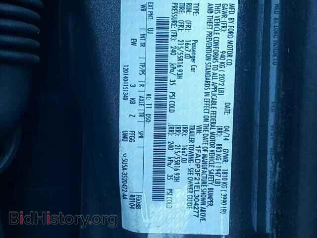 2014 FORD FOCUS - VIN: 1FADP3F21EL304277 - Photo 10