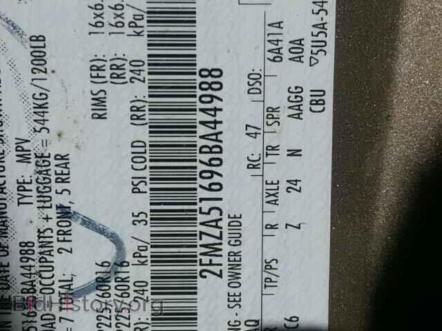 2006 FORD FREESTAR - VIN: 2FMZA51696BA44988 - Фото 9