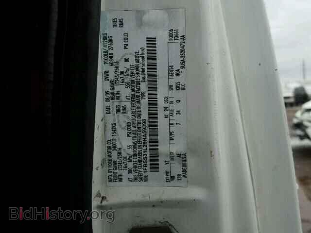 2006 FORD ECONOLINE - VIN: 1FBSS31L26HA59398 - Фото 10