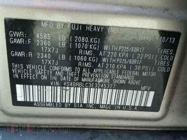 2014 SUBARU OUTBACK - VIN: 4S4BRBLC3E3245327 - Photo 10