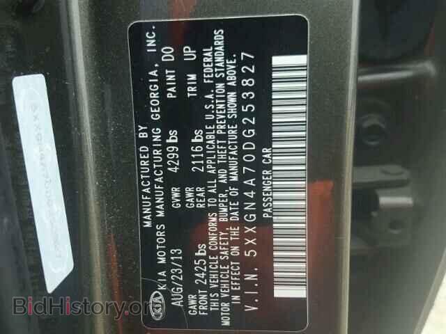 2013 KIA OPTIMA - VIN: 5XXGN4A70DG253827 - Photo 10