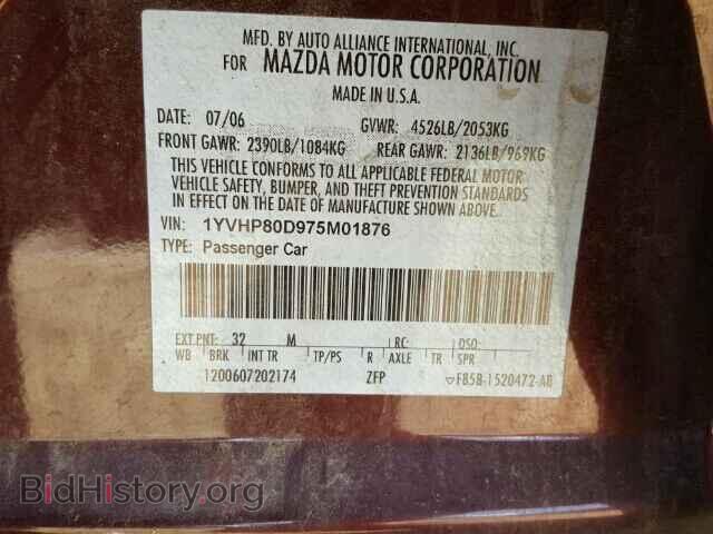 2007 MAZDA 6 - VIN: 1YVHP80D975M01876 - Photo 10