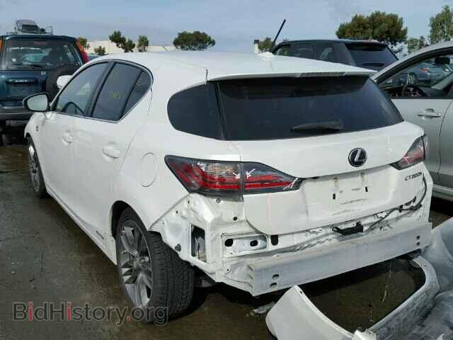 2012 LEXUS CT 200 - VIN: JTHKD5BHXC2060789 - Фото 3