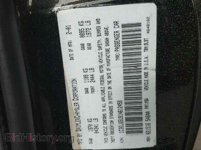 2001 CHRYSLER SEBRING - VIN: 1C3EL65U91N612458 - Фото 9