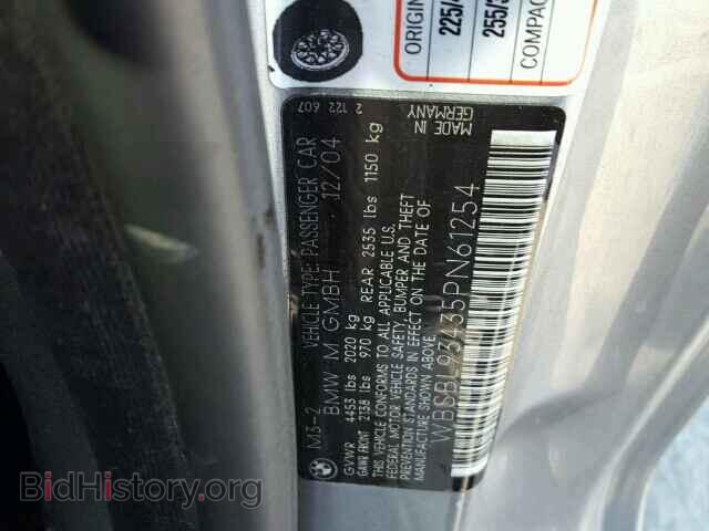2005 BMW M3 - VIN: WBSBL93435PN61254 - Фото 10