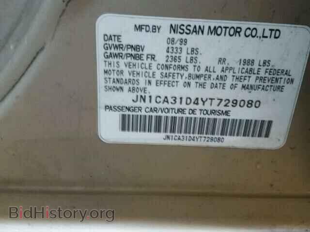 2000 NISSAN MAXIMA - VIN: JN1CA31D4YT729080 - Фото 10