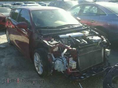 2011 Lexus CT 200 CT200H, красный — VIN JTHKD5BH5B2005195, Copart