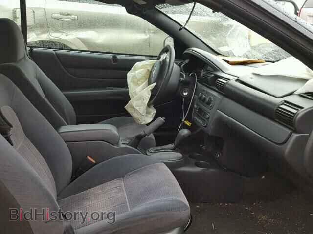 2005 CHRYSLER SEBRING - VIN: 1C3EL45X65N625592 - Фото 5