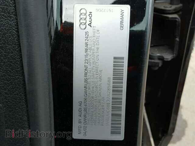 2002 AUDI A4 - VIN: WAUVC68E32A285688 - Фото 9