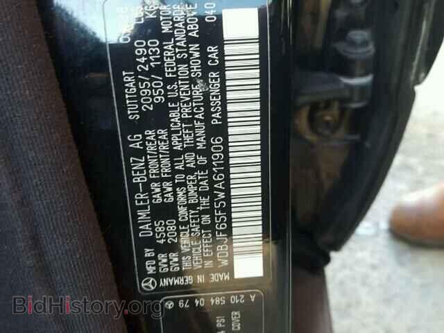 1998 MERCEDES-BENZ E - VIN: WDBJF65F5WA611906 - Фото 10