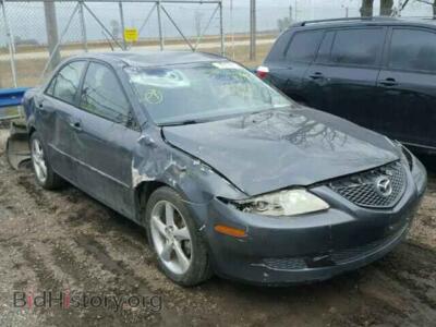 2005 Mazda 6 MAZDA6I, gray — VIN 1YVHP80C655M26562, Copart