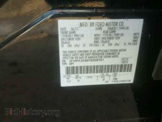 2015 FORD EDGE - VIN: 2FMPK3K88FBB58781 - Фото 10