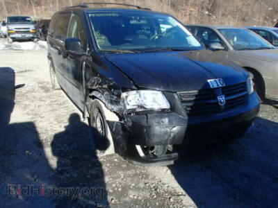 2010 Dodge CARAVAN GRAND CARA, black — VIN 2D4RN4DE3AR429892, Copart