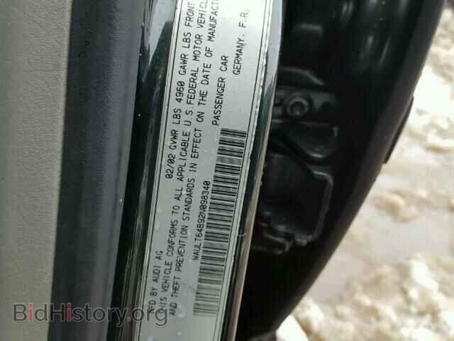 2002 AUDI A6 - VIN: WAULT64B92N098340 - Фото 10