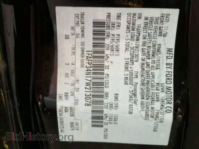 2007 FORD FOCUS - VIN: 1FAFP34N17W213078 - Фото 10
