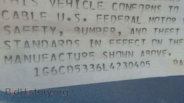 1990 CADILLAC DEVILLE - VIN: 1G6CD5336L4230405 - Photo 9