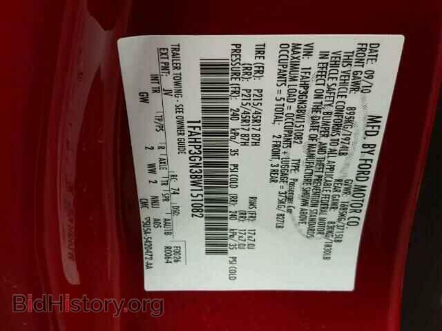2011 FORD FOCUS - VIN: 1FAHP3GN3BW151082 - Фото 10