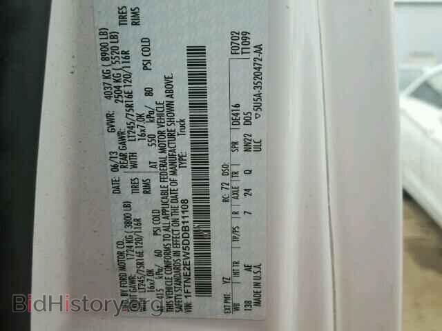2013 FORD ECONOLINE - VIN: 1FTNE2EW5DDB11108 - Photo 10