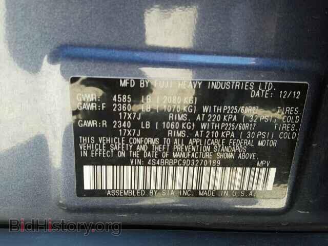 2013 SUBARU OUTBACK - VIN: 4S4BRBPC9D3270189 - Photo 10