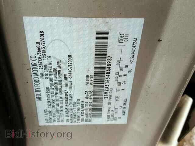 2004 FORD FREESTAR - VIN: 2FMZA51654BA48937 - Фото 10