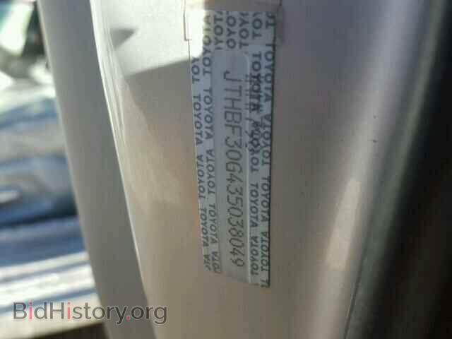 2003 LEXUS ES300 - VIN: JTHBF30G435038049 - Фото 10